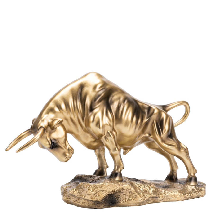 Figura decorativa toro poliresina, 32x21cm