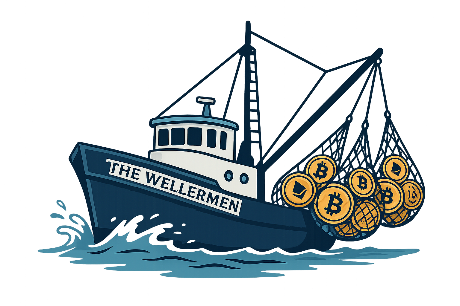 Fishing Clipper with Crypto Coins