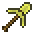 image of golden pickaxe shovel