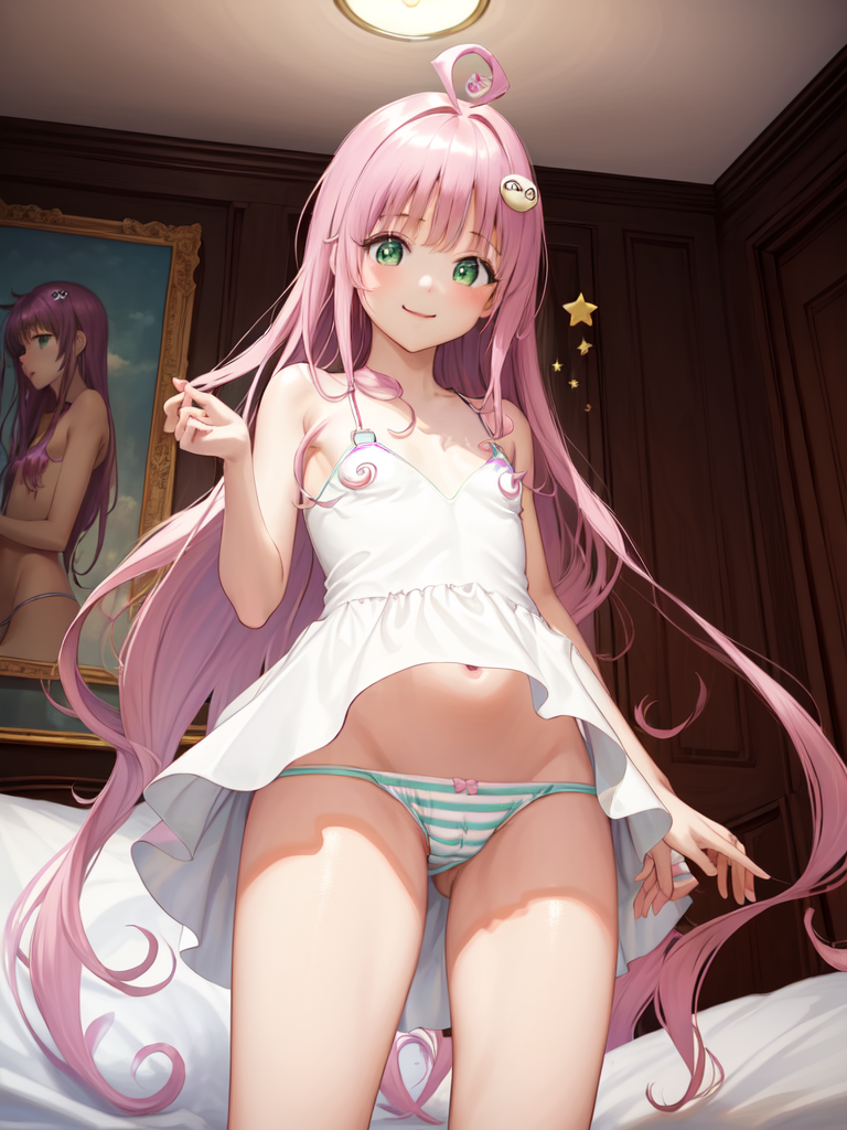 ララちゃん01 by Youto-AI with Lala Satalin Deviluke, To Love Ru, small breasts