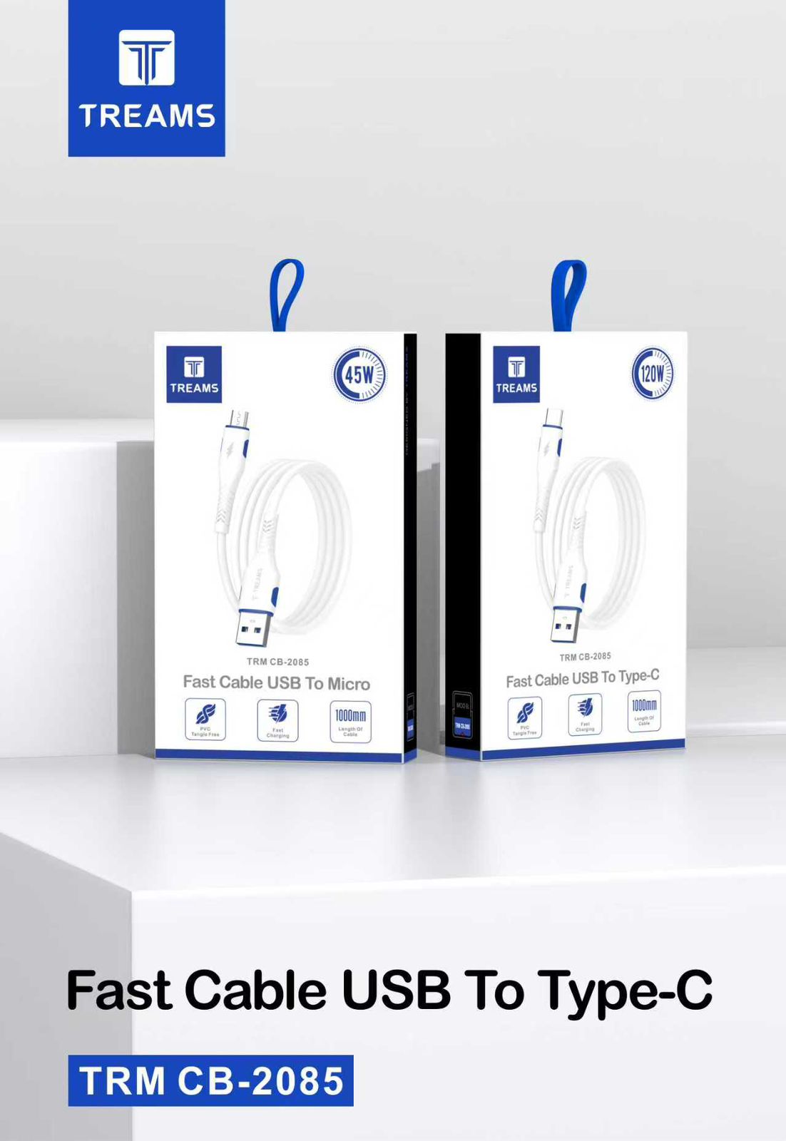 Treams TRM CB-2085 USB to Type-C Data Cable