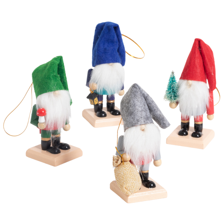 Set cascanueces colgantes 4 piezas, 11x5cm
