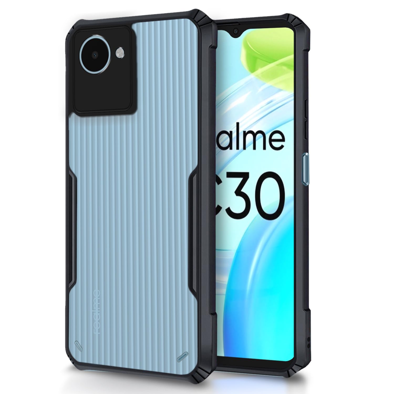 Black Border - Transparent Back iPaky Mobile Back Cover Case