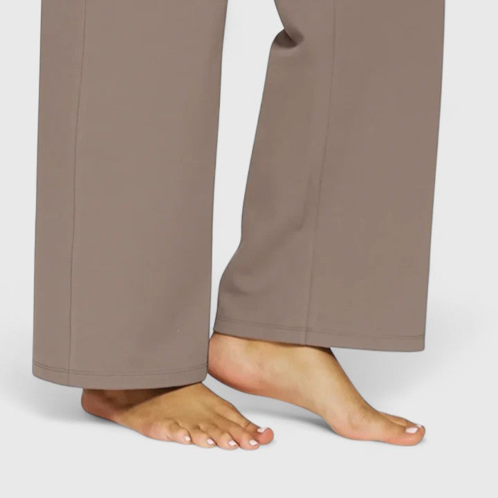 Lavisa - Womens Pull On Wide Waistband Pants with Pockets
