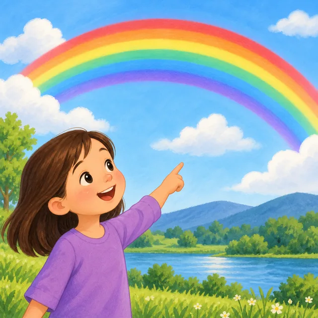 Scene: I see a rainbow.
