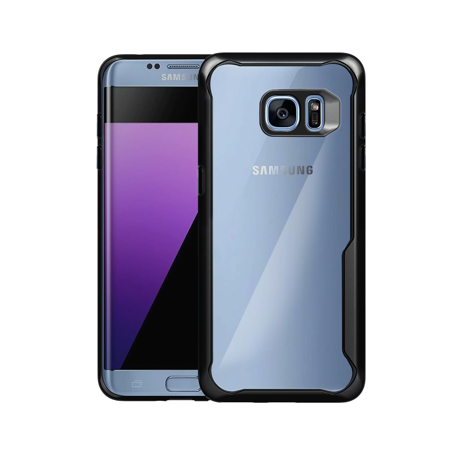 Black Border - Transparent Back iPaky Mobile Back Cover Case