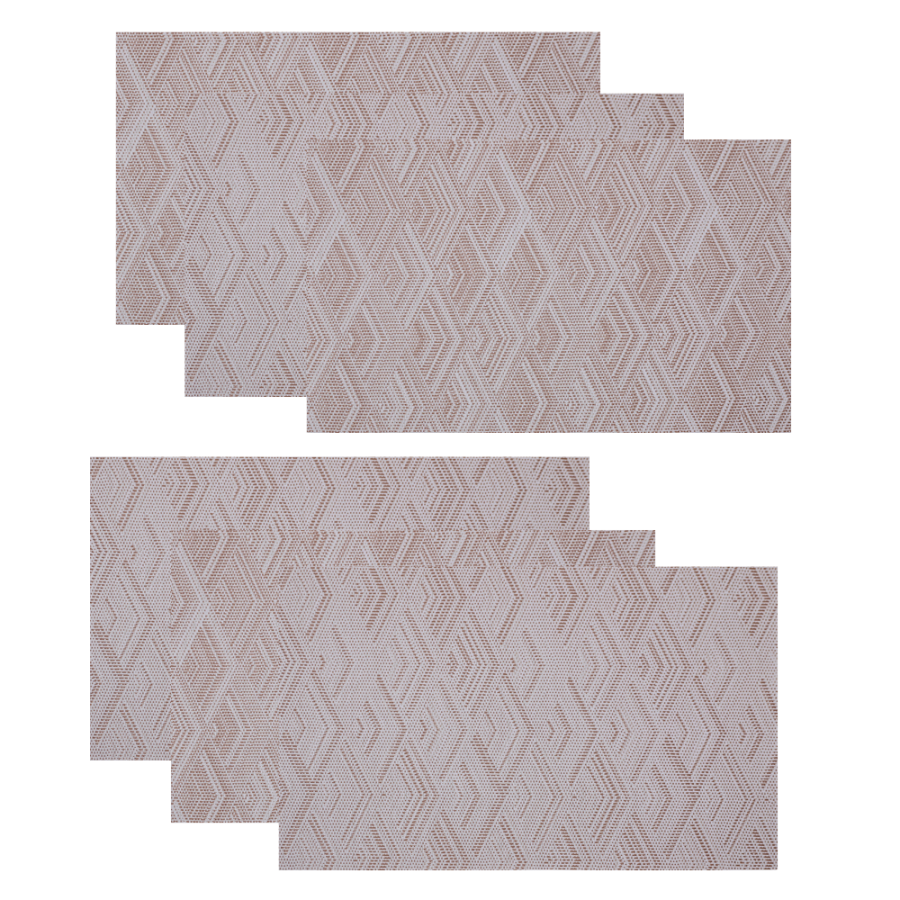 Set de individuales decorativos 6 piezas, pvc, 45x30cm