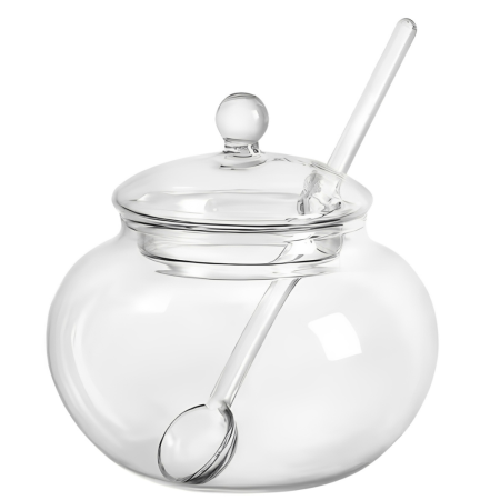 Azucarera vidrio borosilicato, 350ml