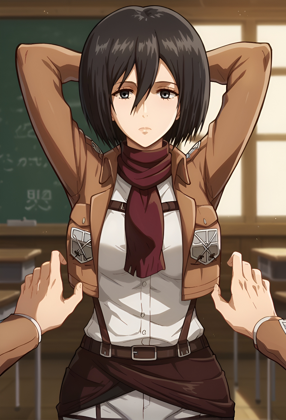 Mikasa Ackerman by Rusher Ai Art with mikasa ackerman, Attack On Titan, ai art, mikasa