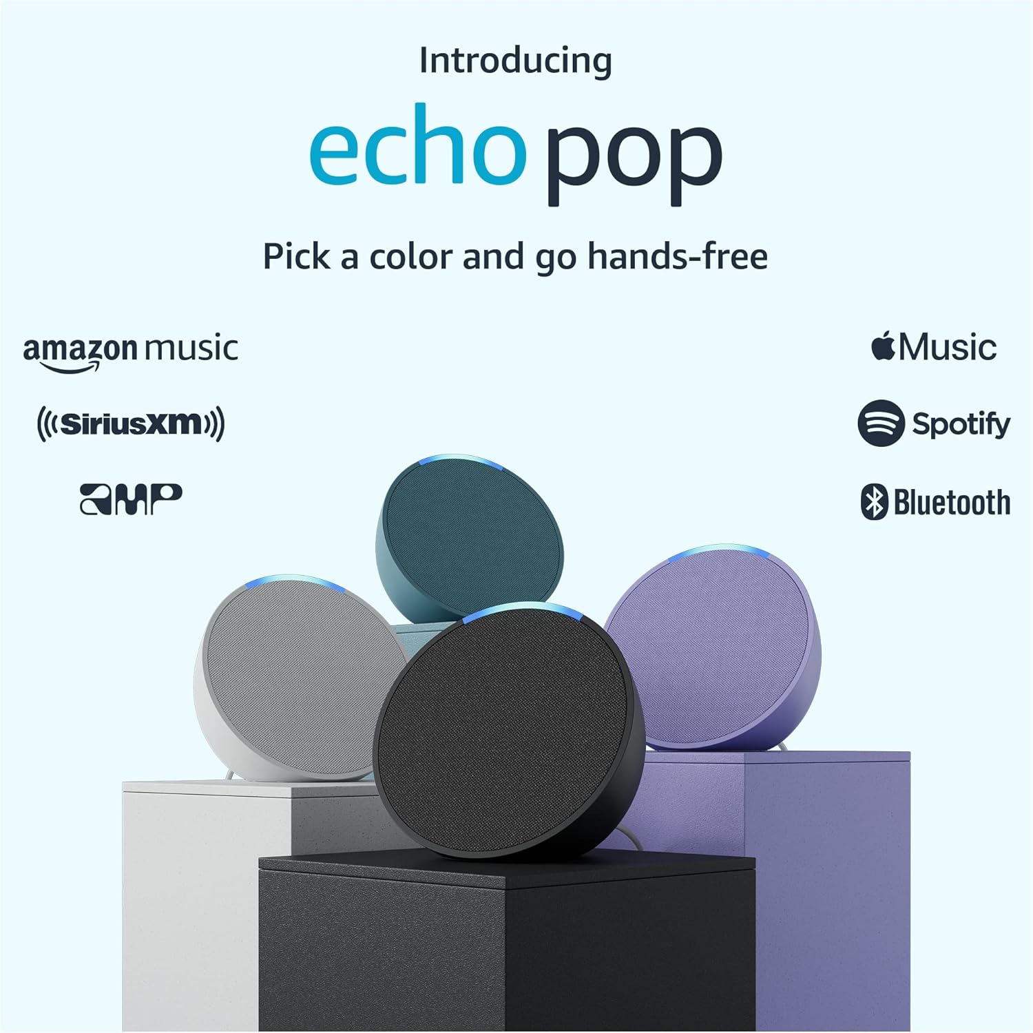 Amazon Echo Pop Smart Speakers with Alexa