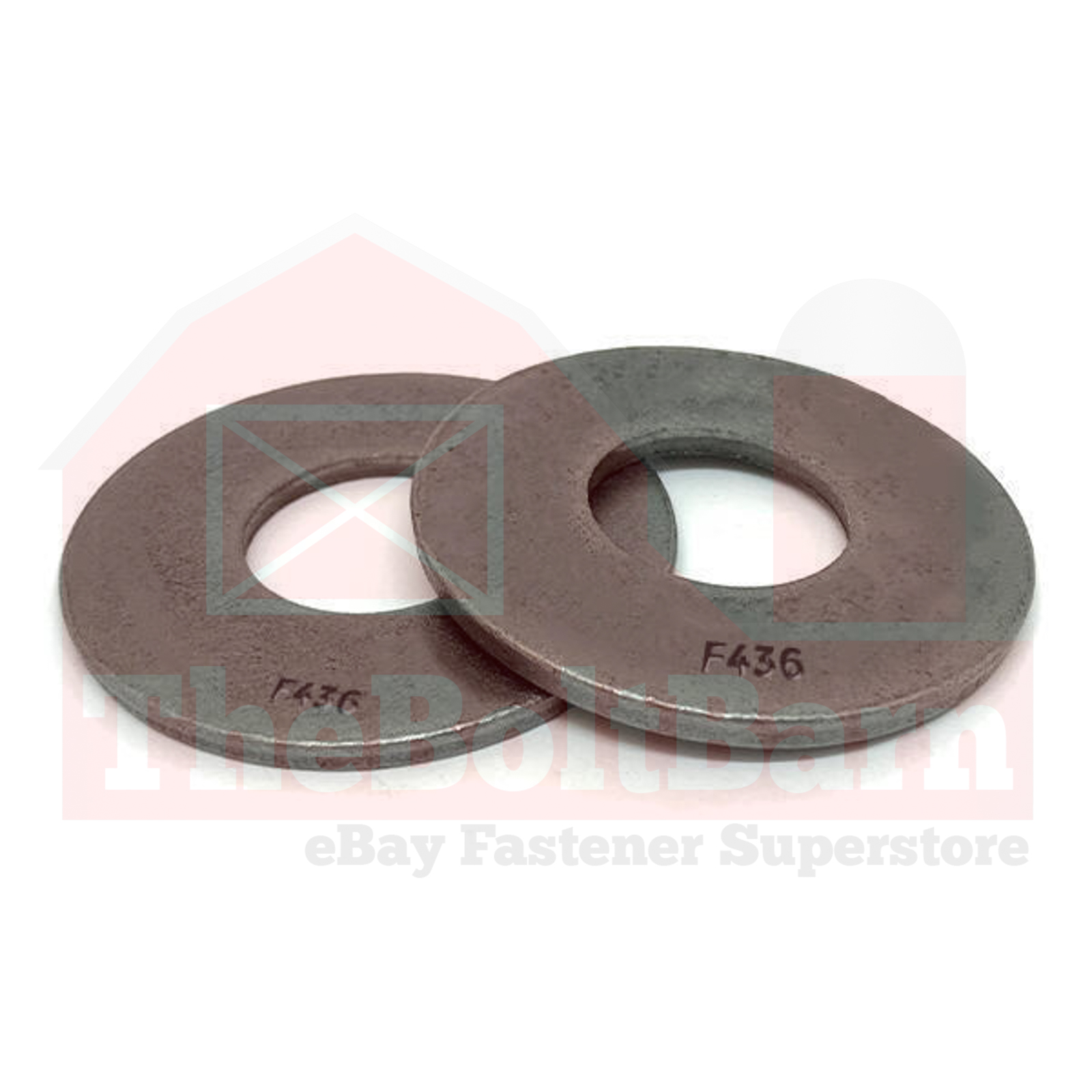 1/2" Hardened F436 Structural Flat Washers Plain (Pick Quantity) - Picture 2 of 7