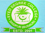 Syed Degree College, Budaun