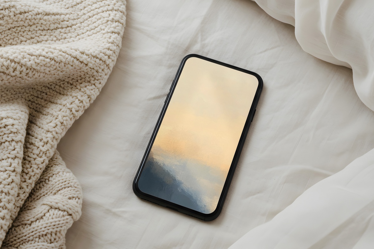 Lighthouse Dawn's Soft Embrace Summer iPhone Wallpaper — soft dawn coastal hues