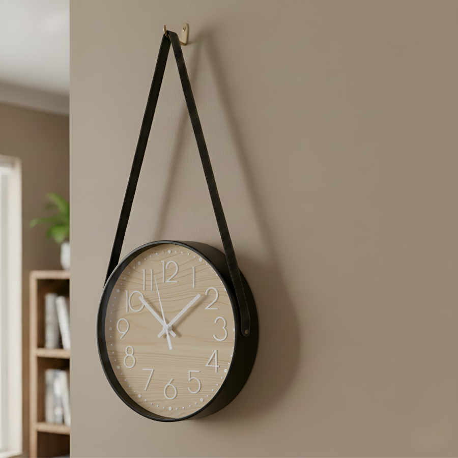 Reloj de pared plástico, 30x4cm