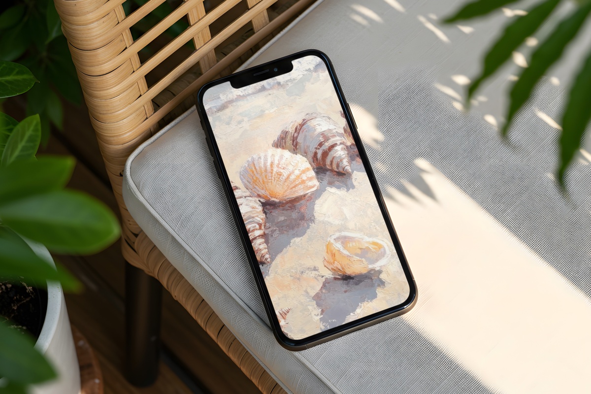 Sunny Shore's Harmony iPhone Wallpaper - elegant soft hues