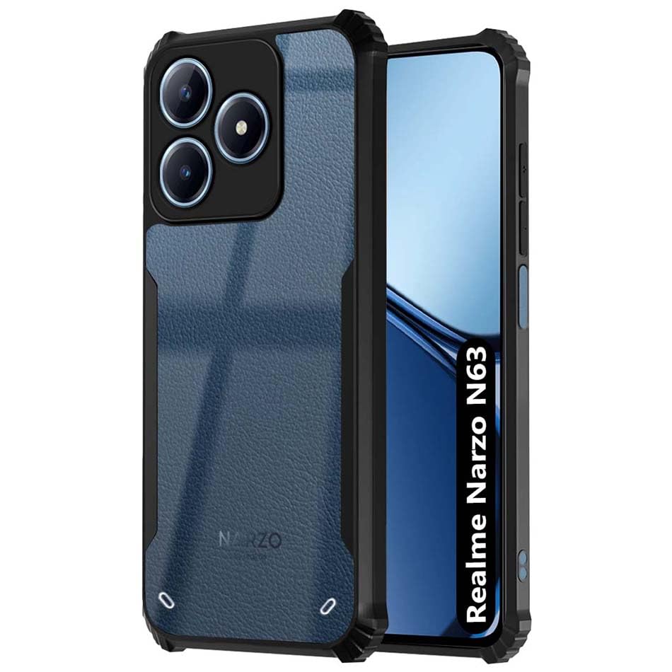 Black Border - Transparent Back iPaky Mobile Back Cover Case