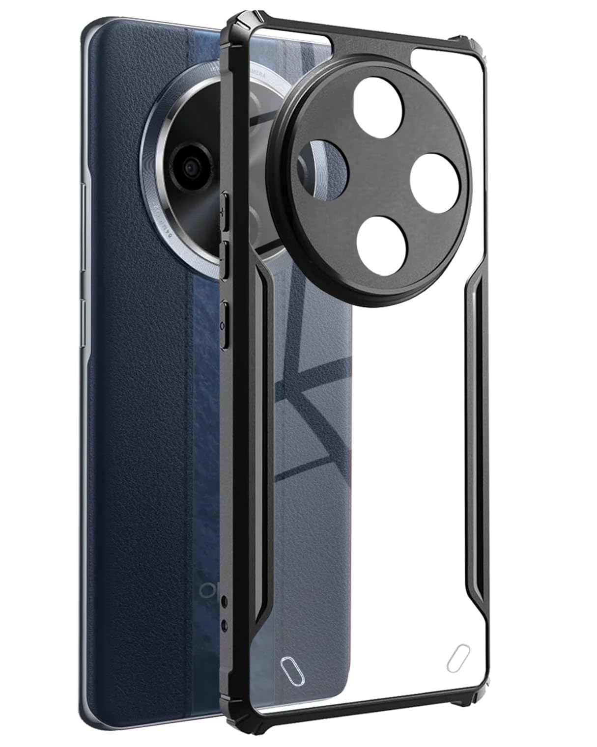 Black Border - Transparent Back iPaky Mobile Back Cover Case
