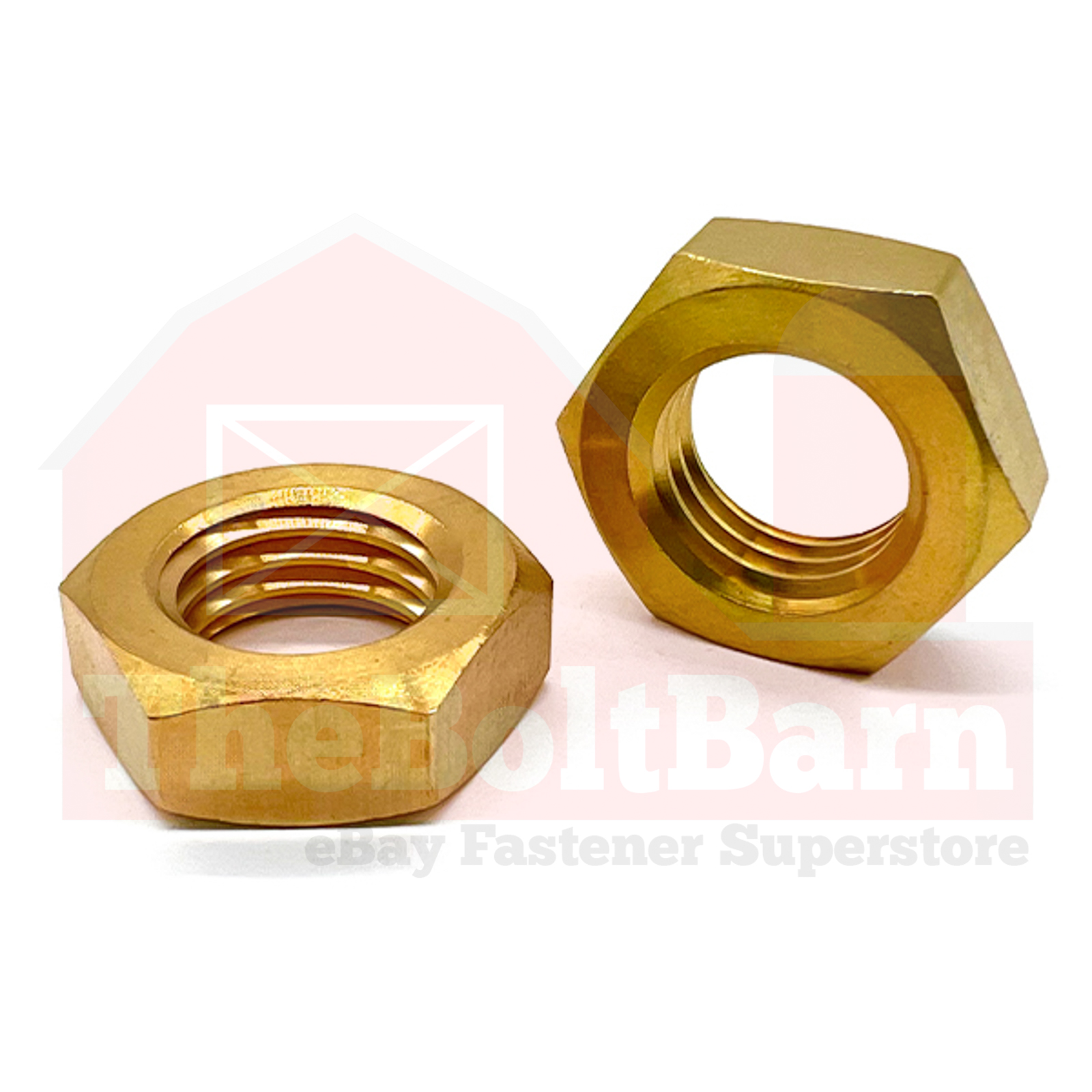 Tuerca hexagonal de latón de 5/8"-18 (elige la cantidad) - Imagen 2 de 7
