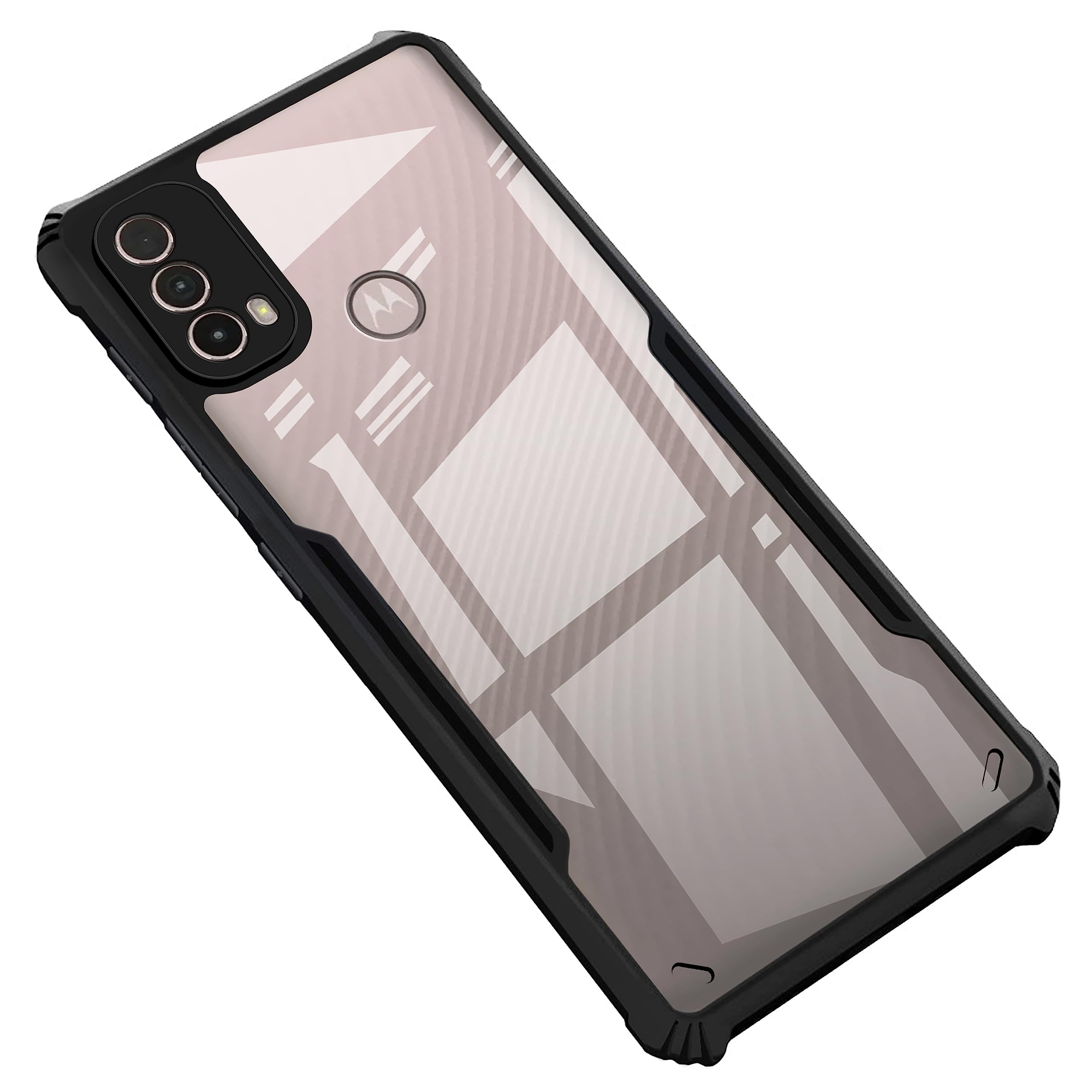 Black Border - Transparent Back iPaky Mobile Back Cover Case