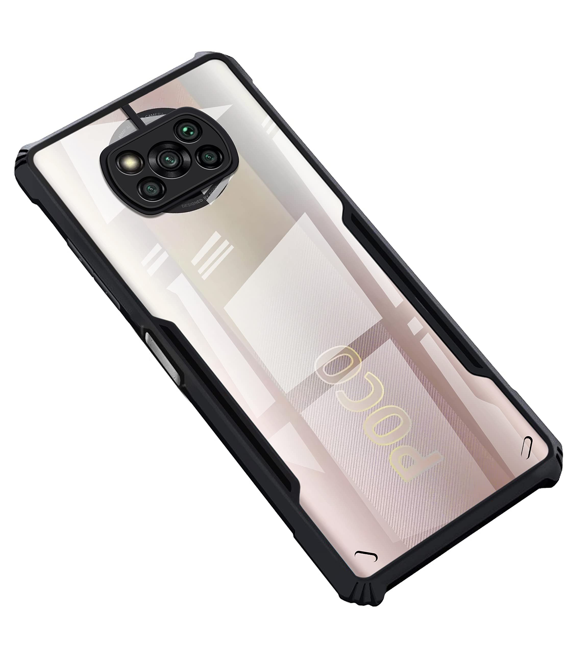 Black Border - Transparent Back iPaky Mobile Back Cover Case