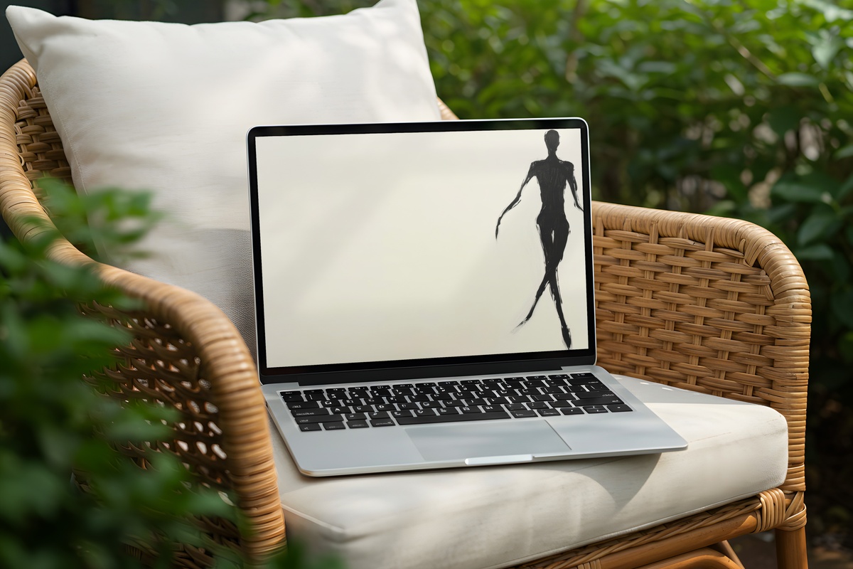 Artistic Human Silhouette Desktop Wallpaper - minimal human form in artistic silhouette