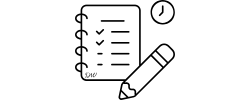 Notebook checklist clock divider