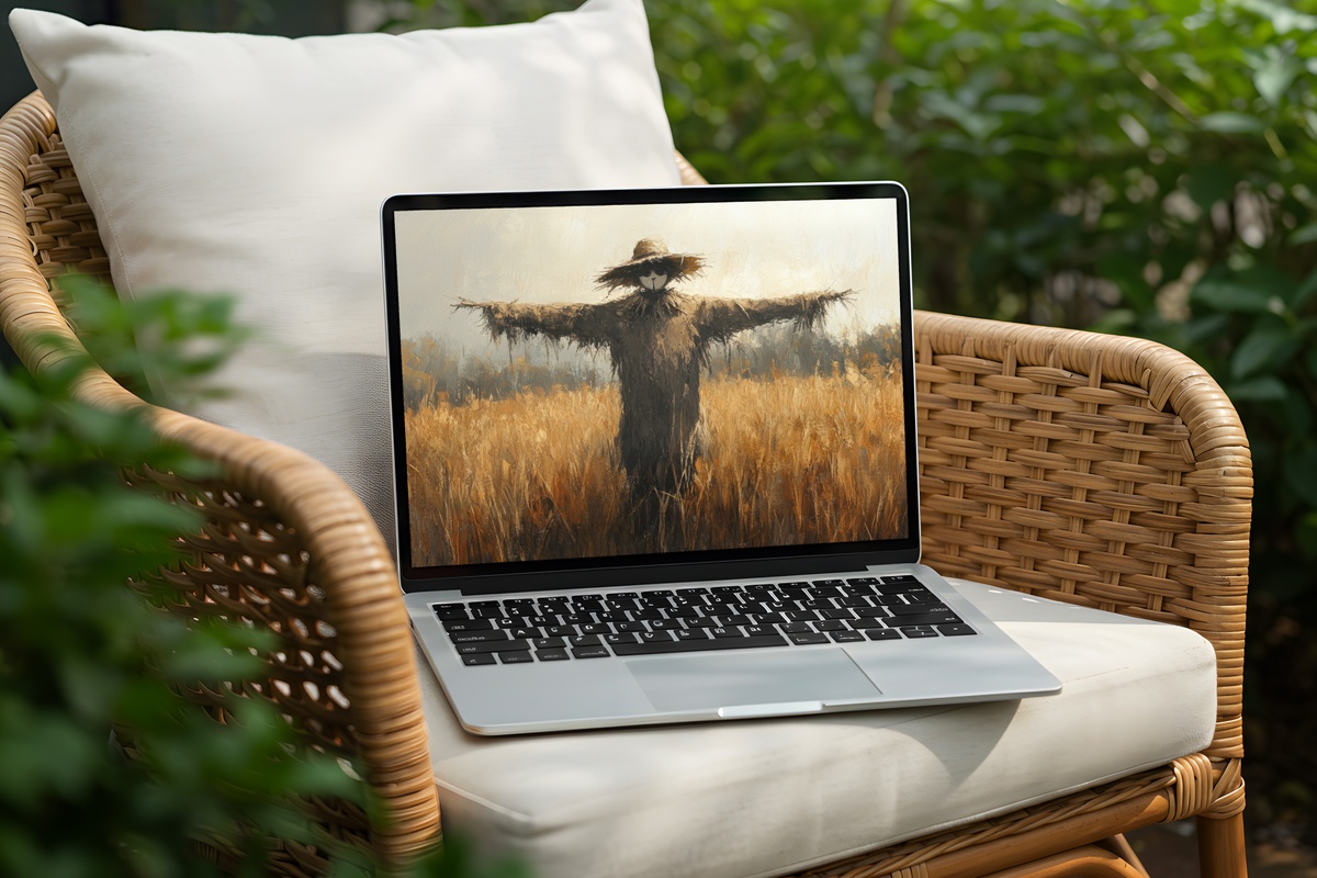 Field of Autumn Whimsy Fall Laptop Wallpaper