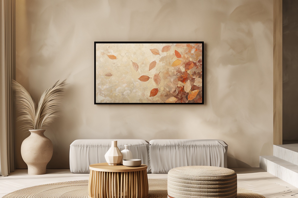 Leaves Underfoot Dance Fall Frame TV Art