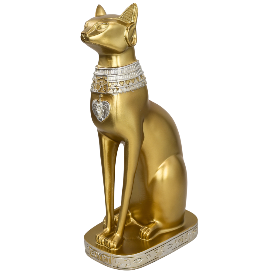 Figura decorativa gato egipcio, 38cm