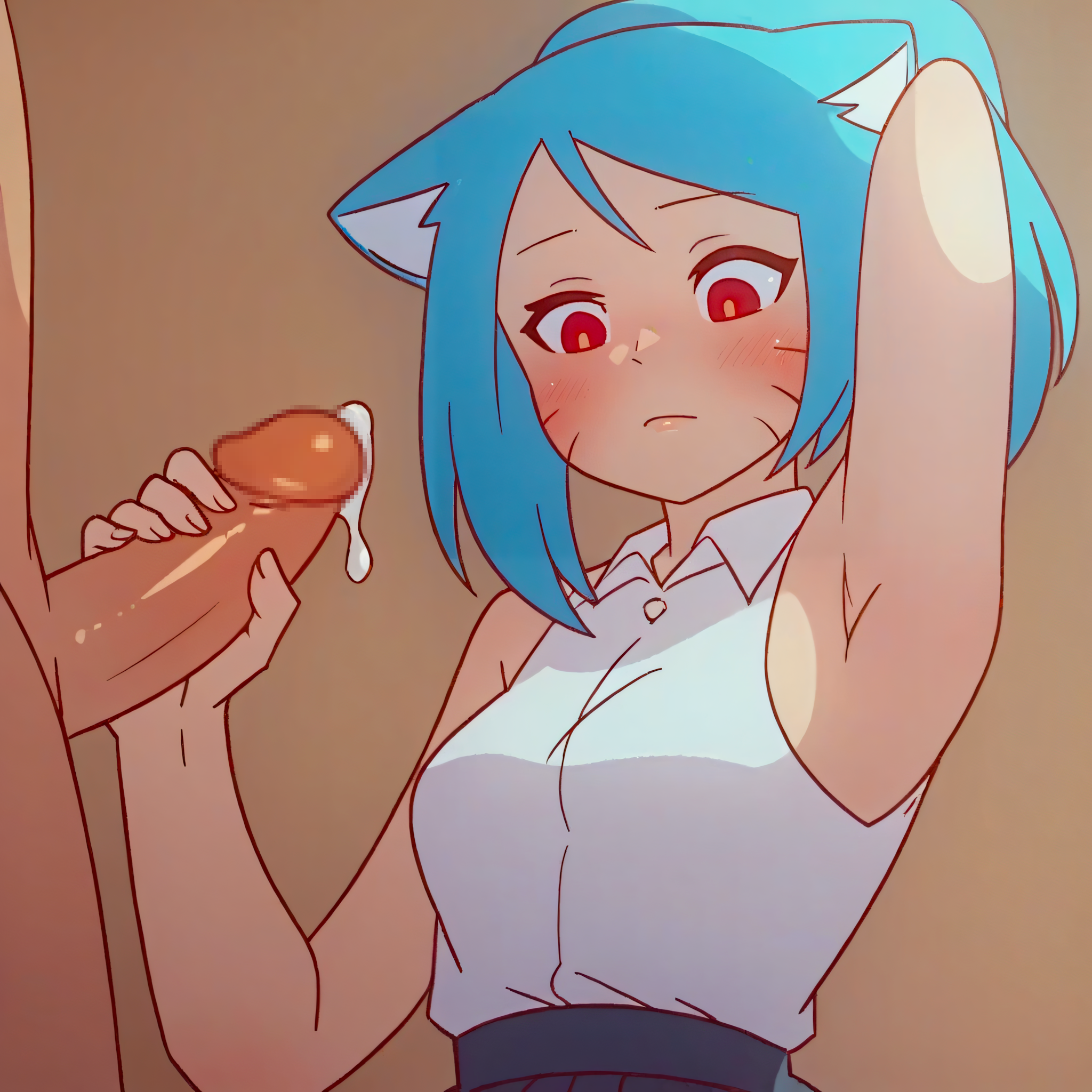 Nicole Watterson armpit sex by AI.XcooleX with armpits, armpit job, handjob, Nicole Watterson, The Amazing World of Gumball, ai art