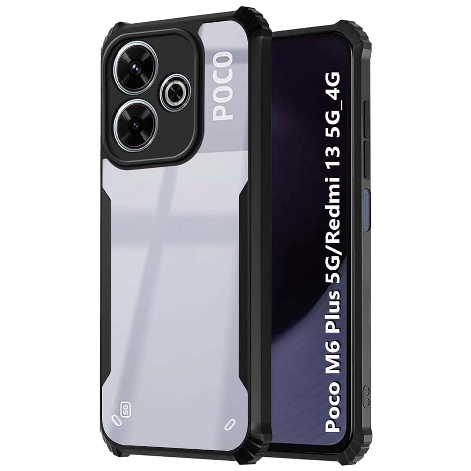 Black Border - Transparent Back iPaky Mobile Back Cover Case