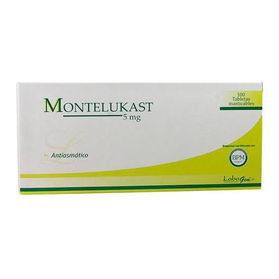 Montelukast 5 Mg Cja/100 Tab