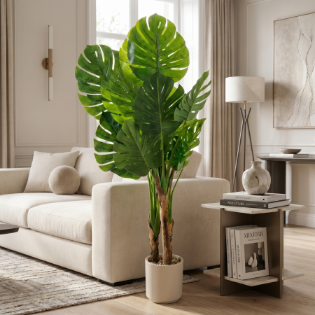 Planta artificial con maceta poliuterano, 140cm