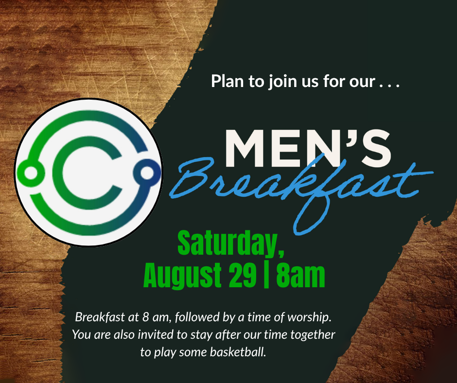 Men's Breakfast, August 29, 8:00 AM