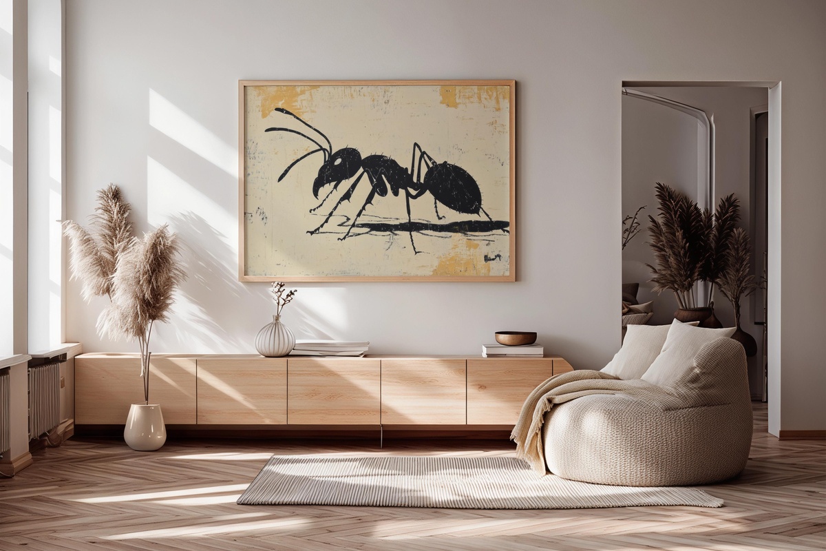Ant Silhouette Essence Printable Wall Art
