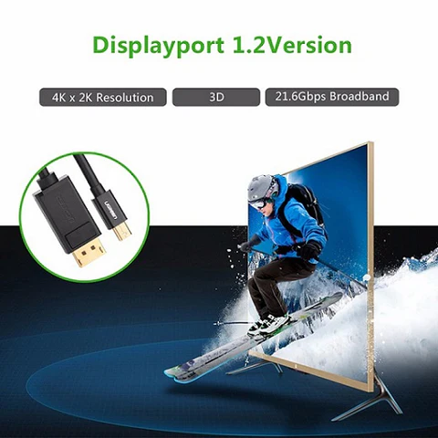 Bi-directional DP cable