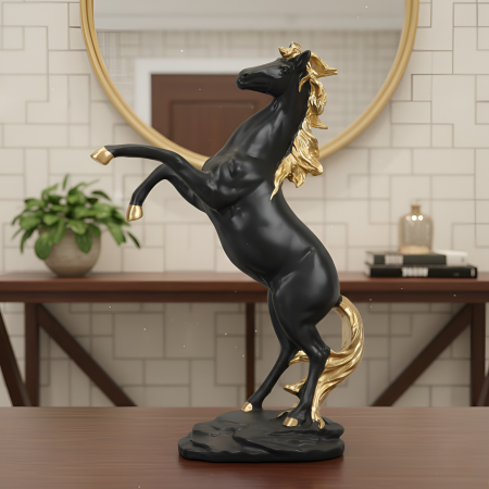 Adorno caballo poliresina, 29cm
