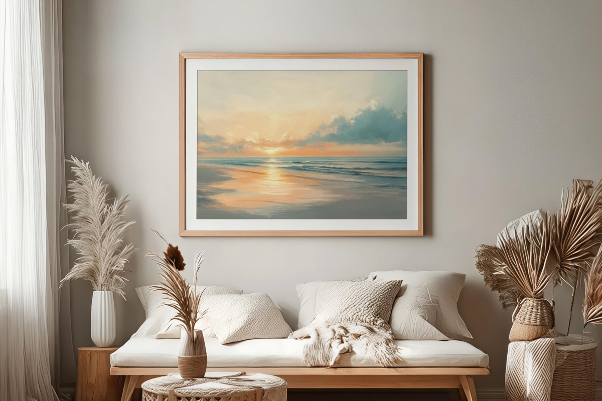 Gilded Shore Tranquility Summer Printable Wall Art
