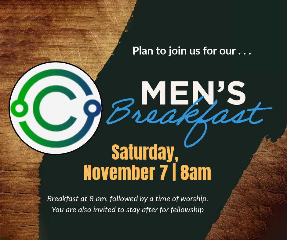 Men's Connect Breakfast, Saturday, November 8, @ 8 am