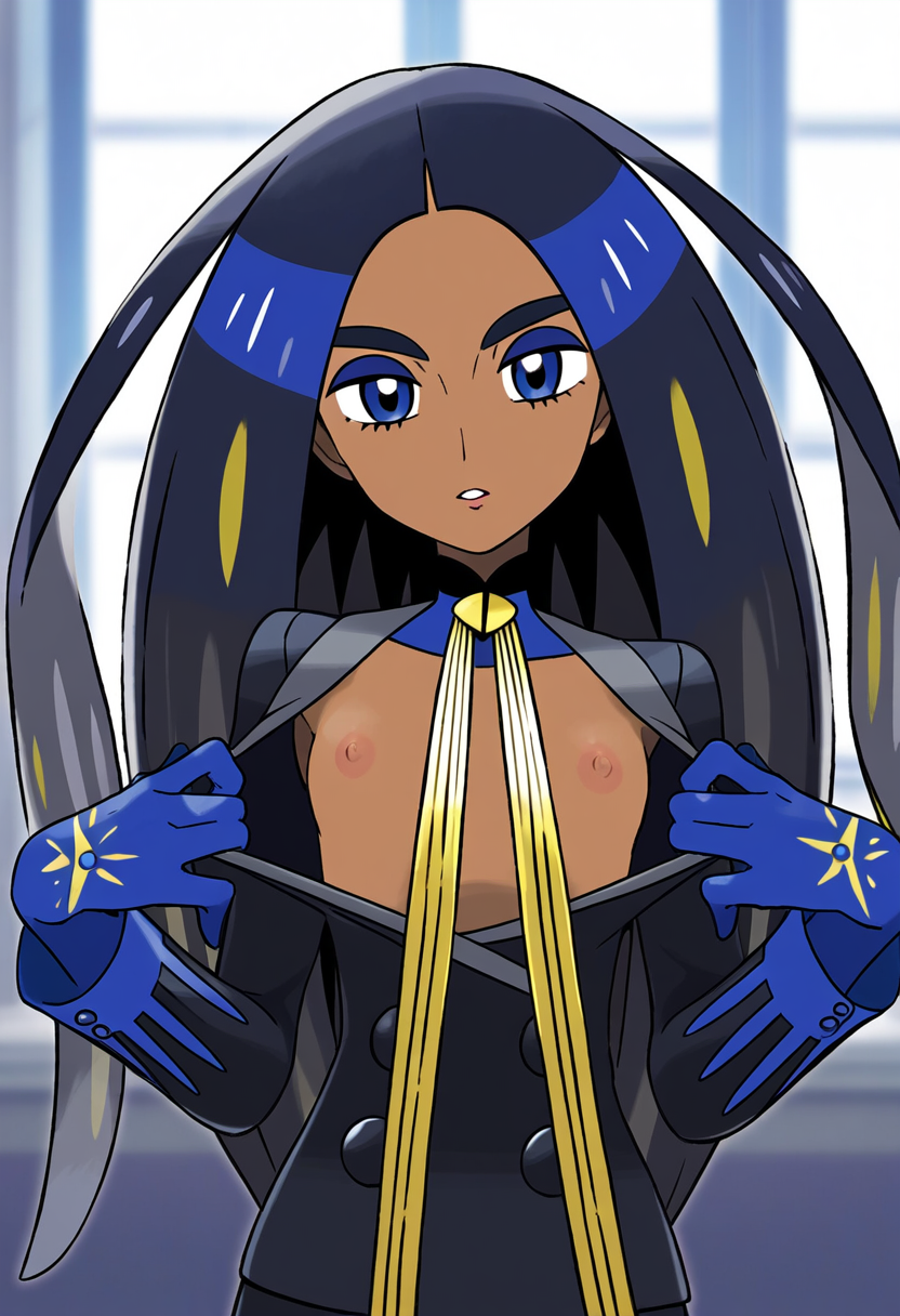 Geeta Oppai by CarefreeVision with Geeta (Pokemon Trainer), Geeta, human characters in Pokémon, Pokémon, Pokémon Scarlet & Violet