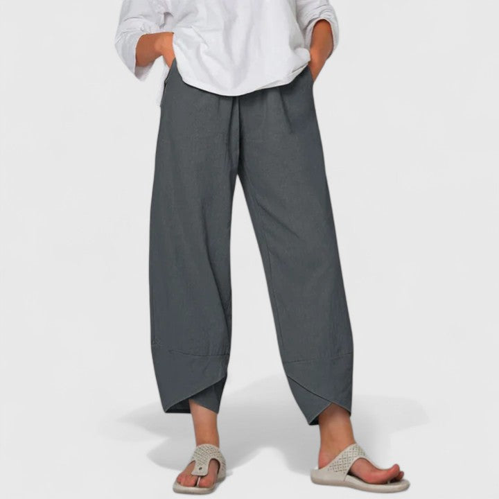 Lavisa - Elegant Vintage Inspired Wide Leg Pants for Women