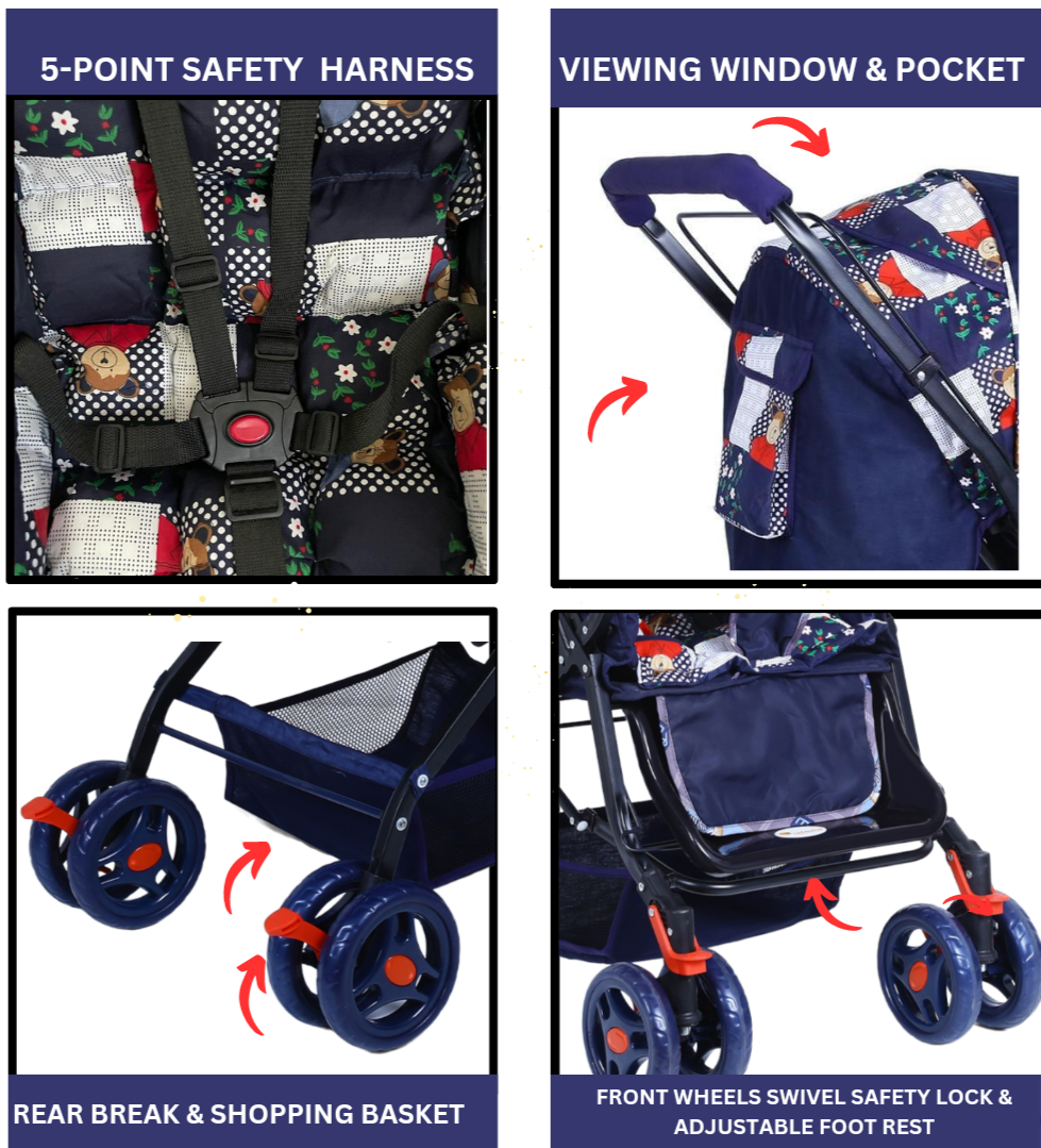 Babylove Stroller angle 6