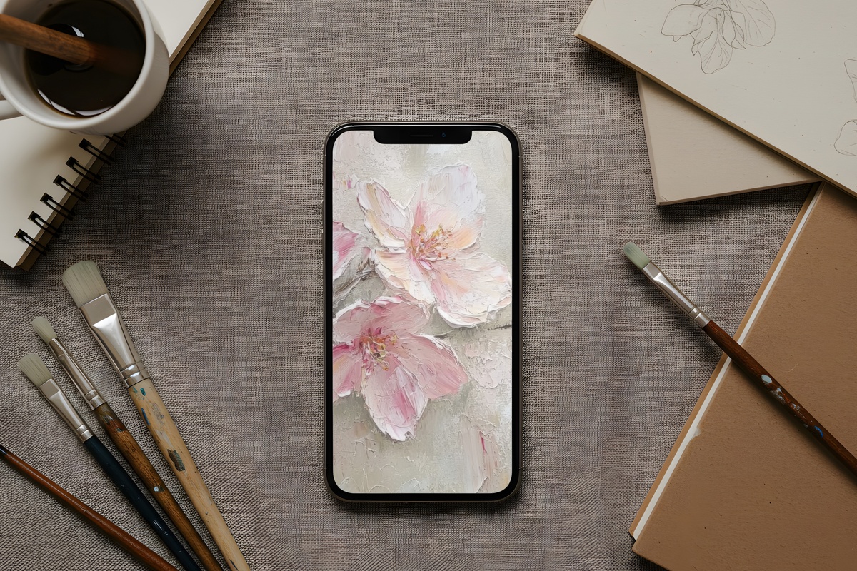 Pastel Blossom Harmony Spring iPhone Wallpaper