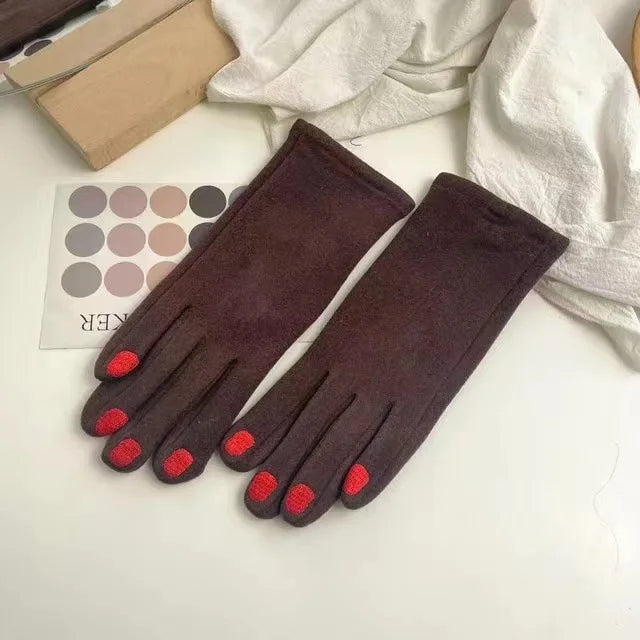 Lavisa - Touchscreen Winter Gloves with Manicure Nail Design