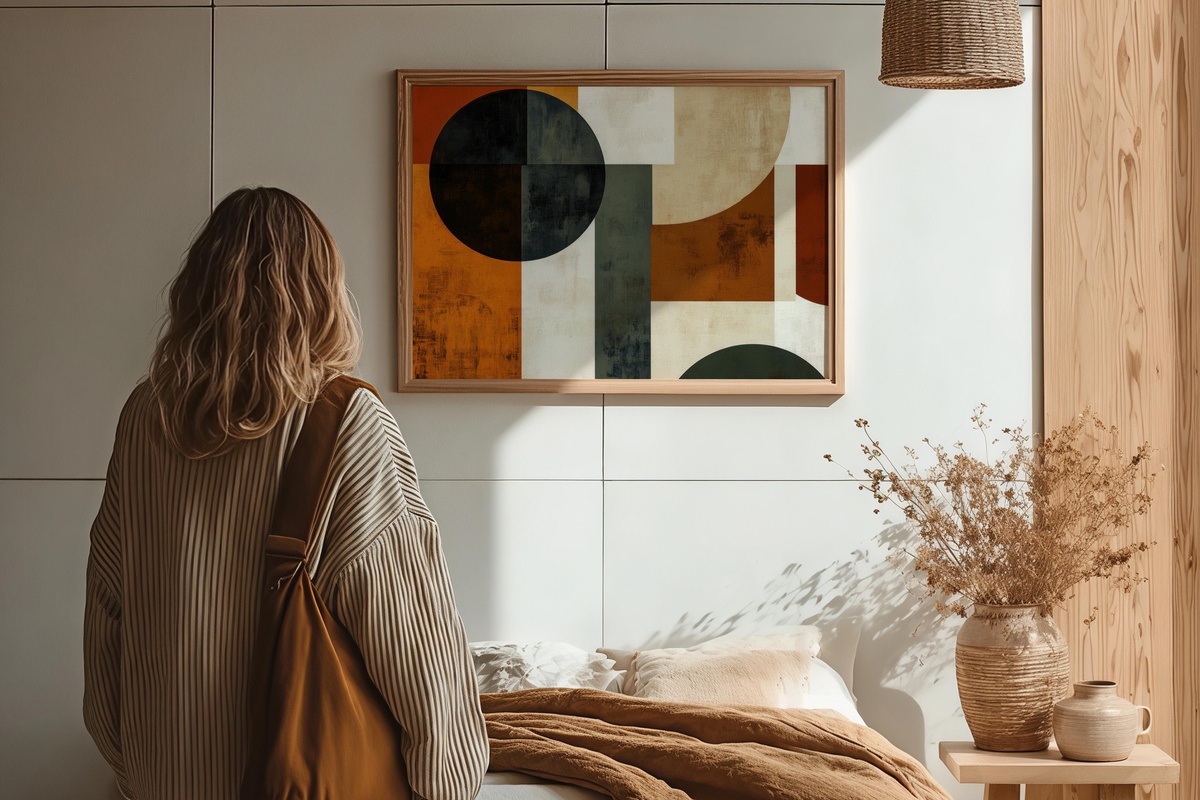 Minimalist Earthy Geometrics Printable Wall Art