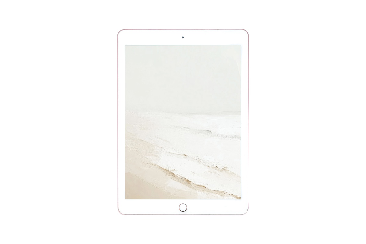 Whispers of Seaside Minimalism Summer iPad Wallpaper