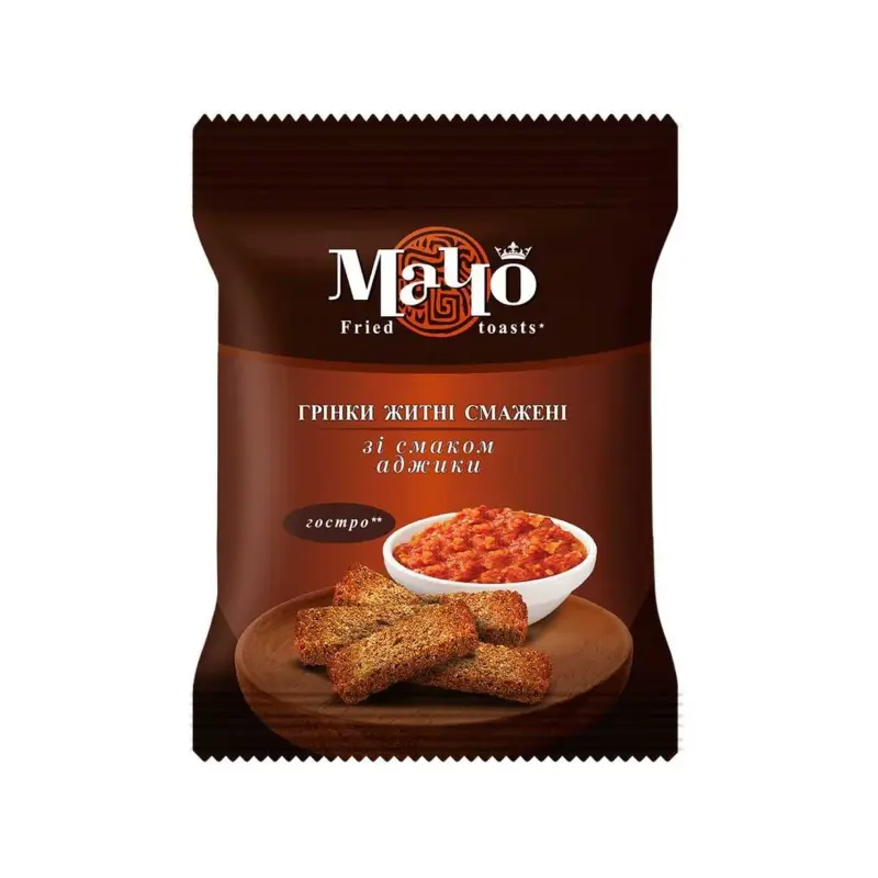 Grzanki zytnie o smaku adzyki “Macho” 65g