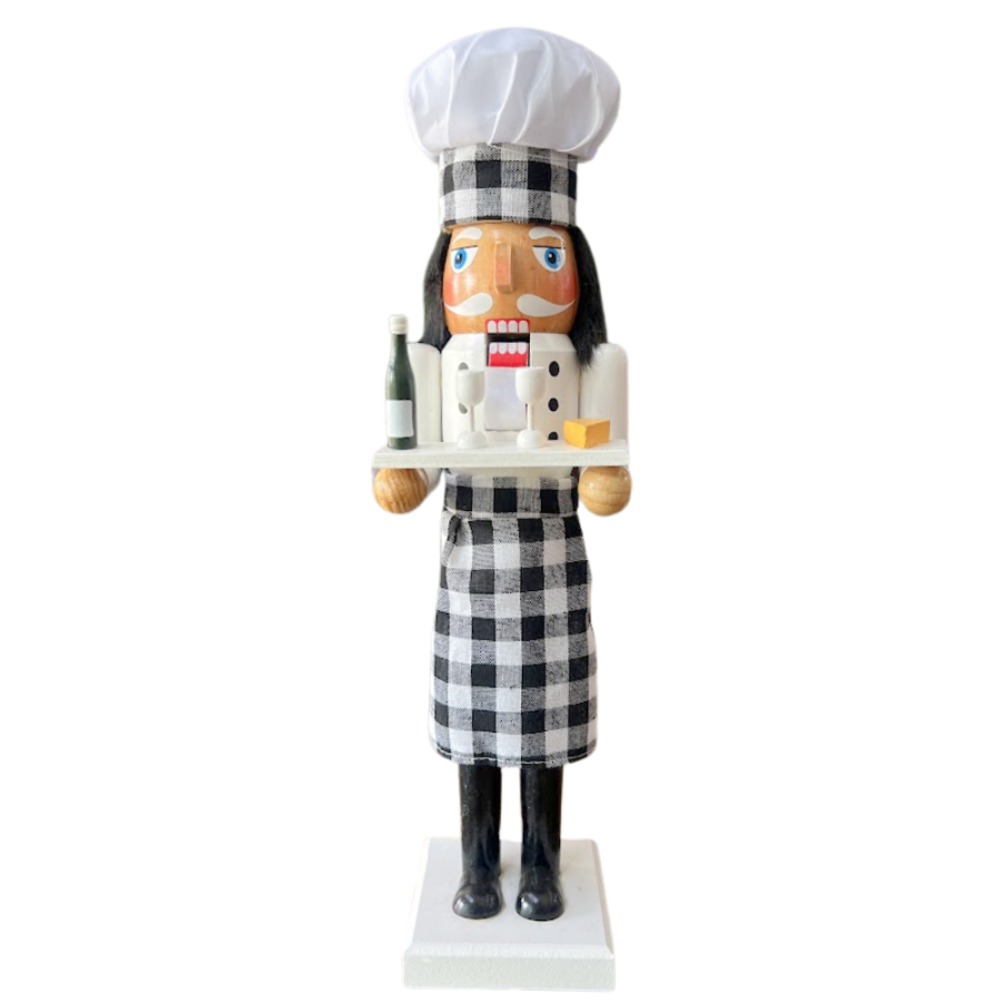 Cascanueces Mesero madera, 38cm