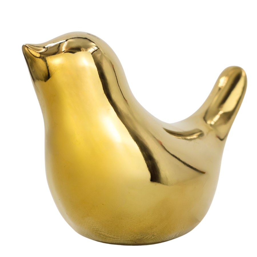 Figura decorativa de pajarito 8x9cm, poliresina