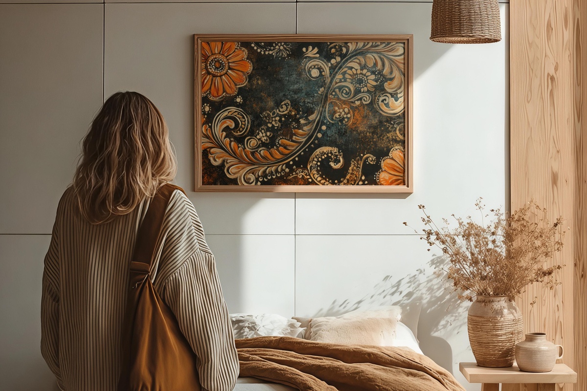 Henna Patterns Dreamscape Boho Printable Wall Art
